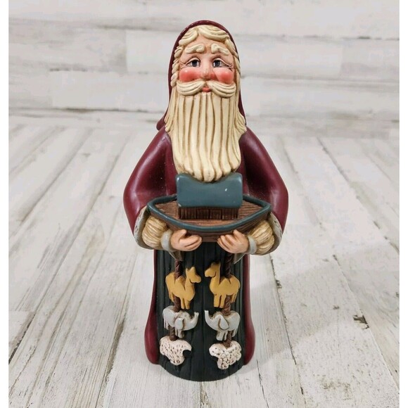 Lenox 1996 The Country Santa Noah Ark Signed Christmas Decor Figurine - Picture 1 of 9